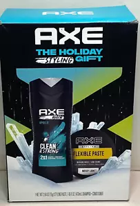 AXE Apollo ~Clean & Strong 2 / 1 Shampoo & Conditioner+Messy Look Flexible Paste - Picture 1 of 4