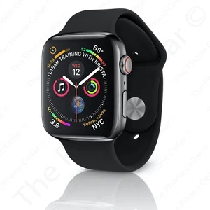 Apple Watch Series 4 MTV62LL/A 44mm Black Stainless Steel Case WiFi GPS 4G LTE - Photo 1 sur 2