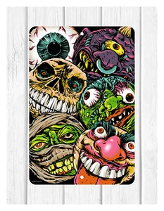 GROSS MADBALLS 80s RETRO ART CUSTOM 8"X12" METAL WALL SIGN - Picture 1 of 1