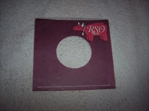 RSO RECORDS 7 INCH 45 RPM ORIGINAL SLEEVE ONLY NO SPLITS #472 - Picture 1 of 2