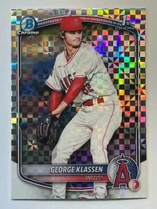 🔥2025 Bowman Chrome Prospects X-Fractor ~725 #BCP-63 George Klassen LA Angels🔥 - Bild 1 von 2