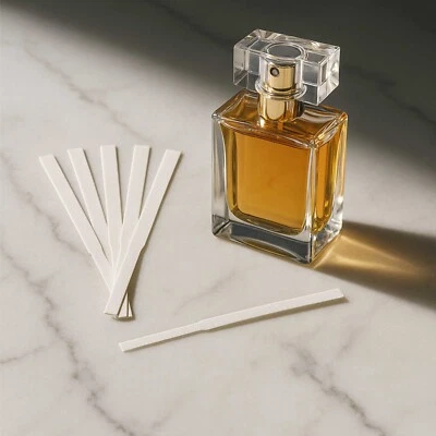 Fragrance Testing Strips – 100 Tapered Perfume Blotters, 5" Long, Made in USA