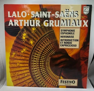 LALO SYMPHONIE ESPAGNOLE SAINT-SAENS HAVANAISE GRUMIAUX EX+/ NMPHILIPS 6570 192 - Picture 1 of 4