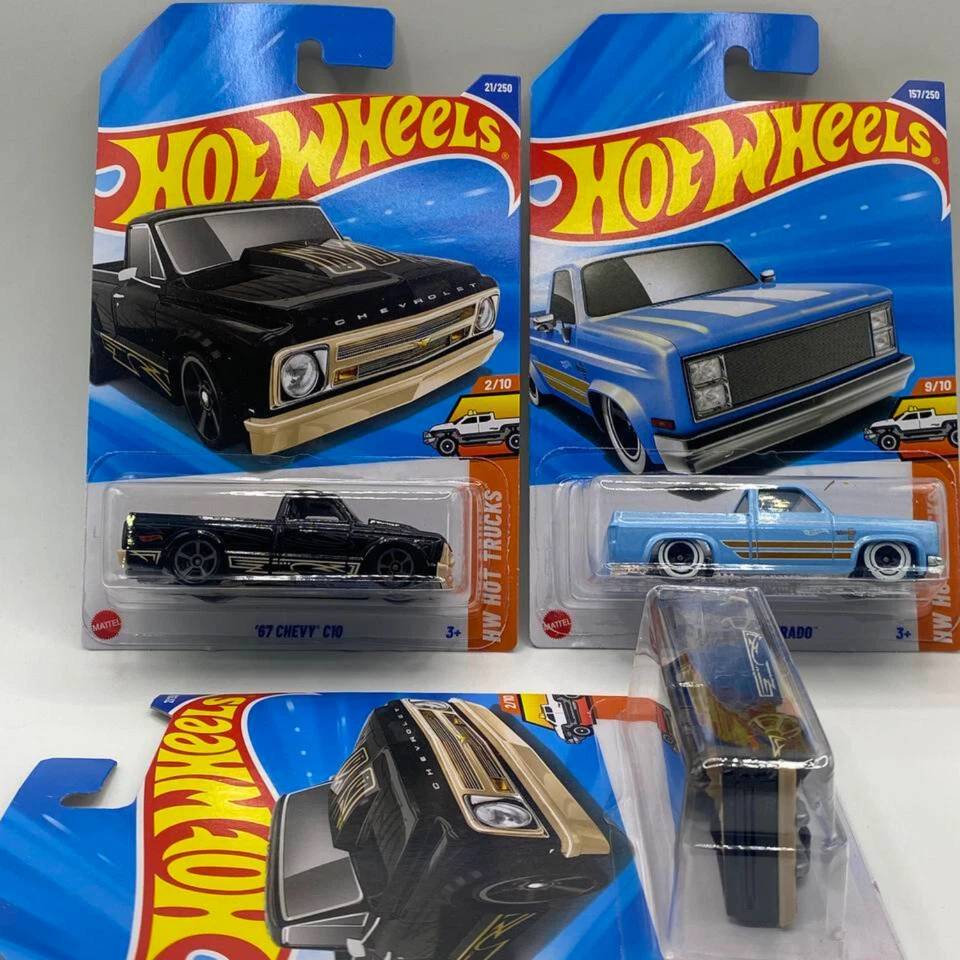 Hot Wheels 2025 '67 Chevy C10 & '83 Silverado Trucks Ltd Ed Brand New Free Ship - Image 1 of 4