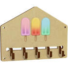 'Ice Lollies' Wall Mounted Hooks / Rack (Wh030198)