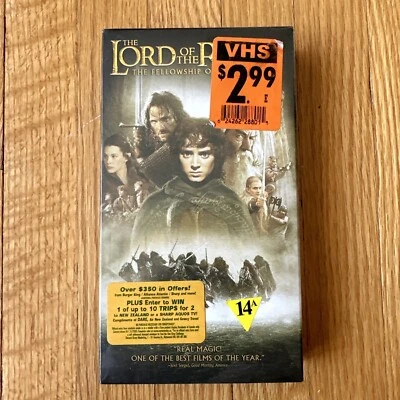 Lord Of The Rings: The Fellowship Of The Rings (VHS, 2002, Canadian) (Unopened) - Image 1 of 4