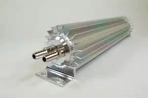 Finned Aluminum 18" Dual Pass Transmission Trans Cooler In Line With Fittings Foto 1 de 1