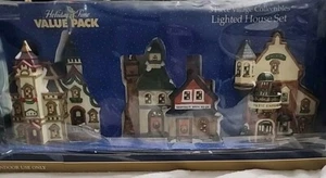Holiday Time Vorteilspack 3 Stück beleuchtete Sammlerstücke beleuchtetes Haus Set Hand... - Bild 1 von 21