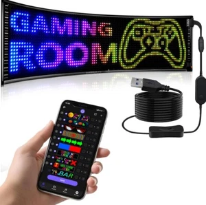 Letreros LED programables de doble fila | Letrero flexible | Control de aplicación Bluetooth | - Imagen 1 de 6