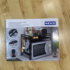 Wenko Over Microwave Oven Shelf Kitchen Storage Organiser 40.5-62.5 X 31.5x43cm