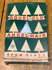 Box of Vintage Christmas Tree Angel Hair Spun Glass by Doubl-Glo