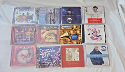 Christmas CD Mixed Lot 12 Randy Travis Garth Brooks Andrew Bocelli Compilations Foto 1 de 4