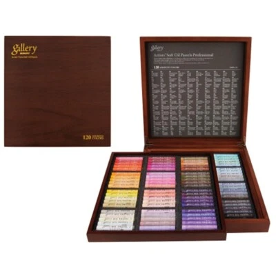 Mungyo Gallery Soft Oil Pastels Wood Box Set of 120 Assorted Colors MOPV-120W - image 1 of 4