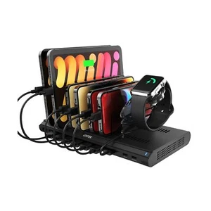 Unitek USB Charging Station 120W 10 Fast Port Multi Charge Docking Hub for Mu... - Picture 1 of 7