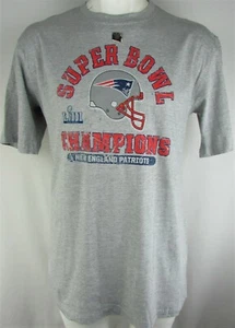 New England Patriots NFL Majestic Men's Big & Tall Gray Super Bowl LIII Tee - Picture 1 of 5