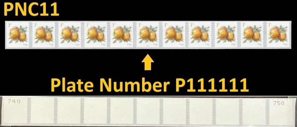 US #5037 MNH PNC11 2016 Apples Fruits Definitive Coil [P1111][From 782315] - Image 1 of 1