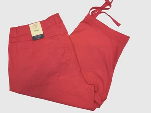 NWT St. John's Bay Mid-Rise Capri Jeans, Women's Size 16W, Pink MSRP $44 - Picture 1 of 8