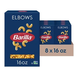 Elbows Pasta 16 oz. Box Pack of 8 - Non-GMO Pasta Made with Durum Wheat Semol... - Picture 1 of 7