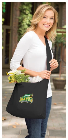 GEORGE MASON Tote Bag GMU PATRIOTS Cross Body Sling Style 100% Cotton Cover