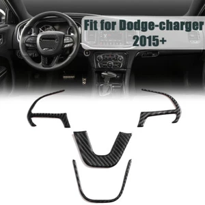 Center Steering Wheel Trim Sticker for Dodge Charger 2015-2023 Interior Decora - Bild 1 von 14