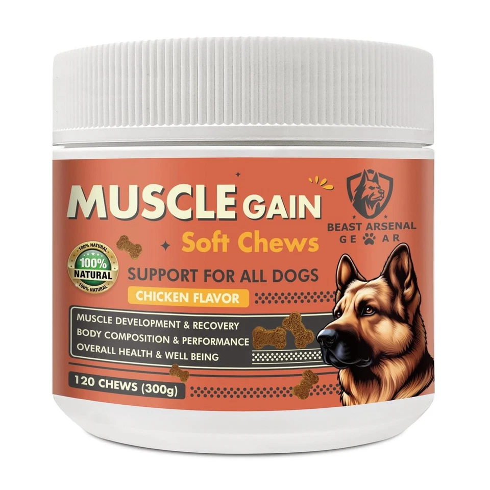 Muscle Gain Chews for Dogs - Image 1 of 2