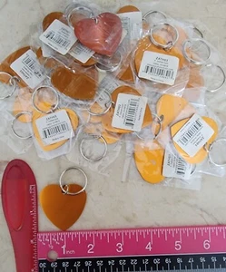 25 Stück Aluminium Rohling Anhänger Herzform Stanzrohlinge Schlüsselringe, goldenes Kupfer - Bild 1 von 2