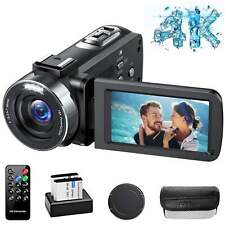 ✅Videokamera 4K 42MP Camcorder Nachtsichtkamera Recorder YouTube Webcam 18X Zoom