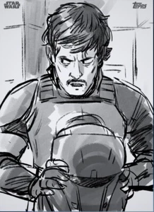 [DIGITAL] Topps Star Wars - The Mandalorian - Derek Laufman 21 W1 - Sketches - Picture 1 of 1