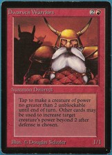 Dwarven Warriors Beta PLD Red Common MAGIC GATHERING CARD (ID# 247481) ABUGames