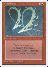 Manabarbs 4th Edition PLD Red Rare MAGIC THE GATHERING MTG CARD ABUGames