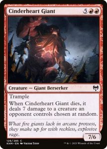 CINDERHEART GIANT X 4 N/M- KALDHEIM MAGIC THE GATHERING - Picture 1 of 1