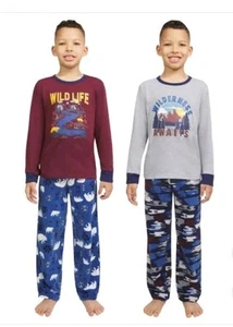 Eddie Bauer kids YOUTH Sleep Set 4 piece multicolor Size 10 12 Boys Pajamas Nwt - Picture 1 of 1