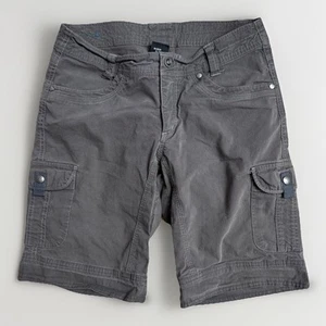 Kuhl Hiking Outdoor Shorts Womens Size 4 Splash Cargo UPF 50 Gray - Picture 1 of 7