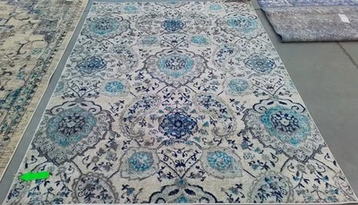 LIGHT GREY 6'-7" x 9'-2" Damaged Binding Rug Reduced Price 1172774857 MAD600C-6 - Image 1 of 4