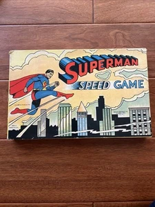 1941 Superman Speed Game Milton Bradley Co 4848-A Made In USA - Bild 1 von 19