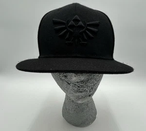 Nintendo Legend Of Zelda Black On Black Snapback Hat Embroidered Emblem - Picture 1 of 12
