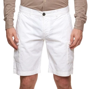 ELEVENTY White Twill Cotton Cargo Bermuda Shorts EU 50 US 34 - Picture 1 of 6