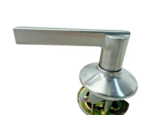 Schlage F10 LAT 626 Latitude Passage Hall/Closet Door Lever Satin Chrome New - Picture 1 of 7