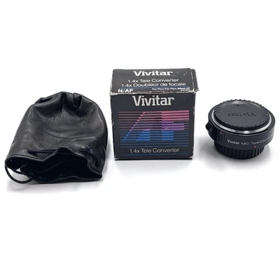 Vivitar MC Tele Converter 1.4X for Nikon AF Good Condition w/Caps - Image 1 of 4