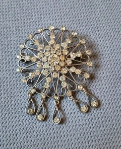 Large Vintage Soviet Union Silver 875 USSR brooch model "Chamomile" - Picture 1 of 10