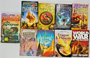 Science Fiction Fantasy Sci-Fi Books Job Lot Bundle X9 Vintage - Mixed Authors - Picture 1 of 15