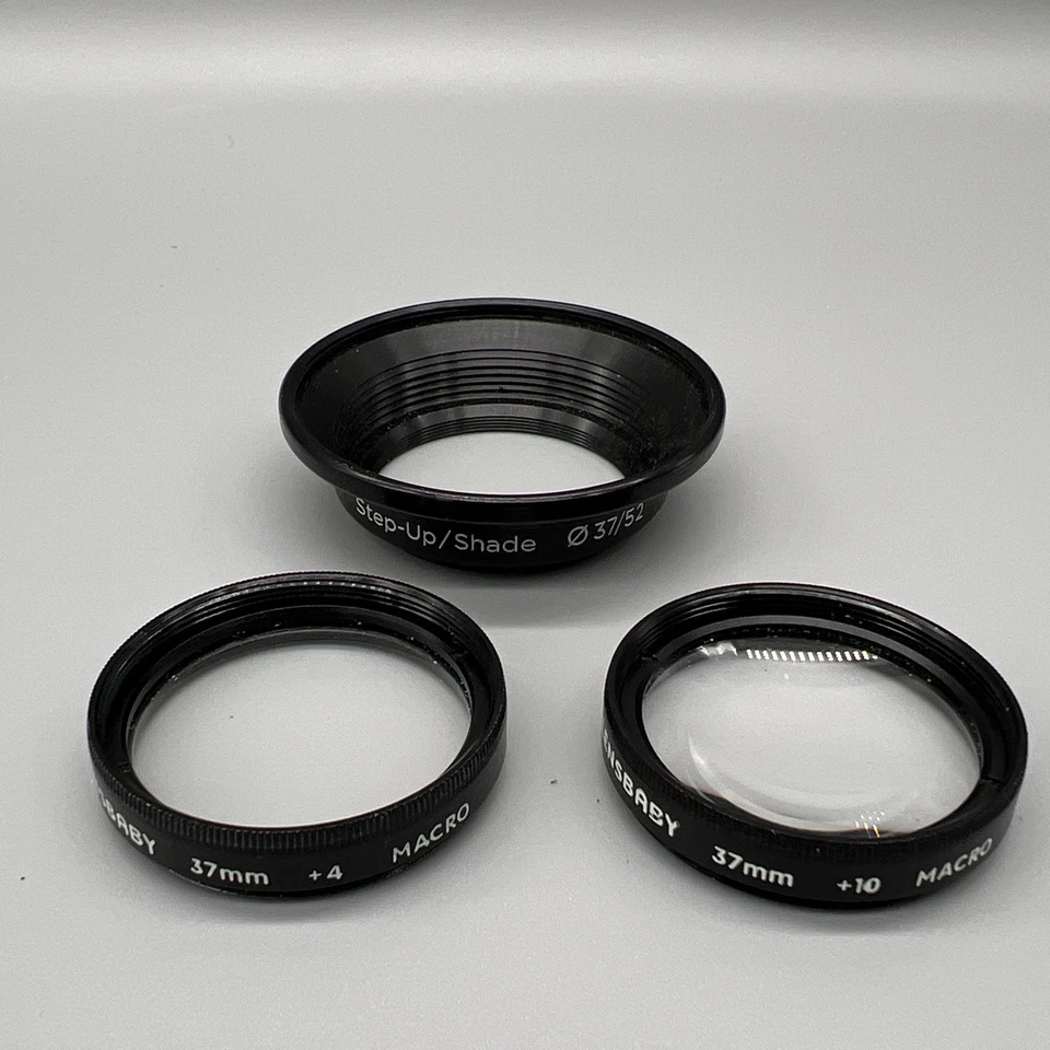 Lensbaby • Macro Lens Kit •  37mm •  +4 & +10 filters •  Step-Up Shade Included - Image 1 of 4