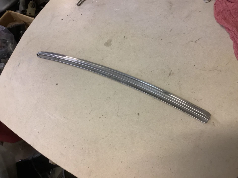 68 69 Charger Coronet GTX Satellite Door Window Glass Stainless Trim Mopar Left - Image 1 of 3