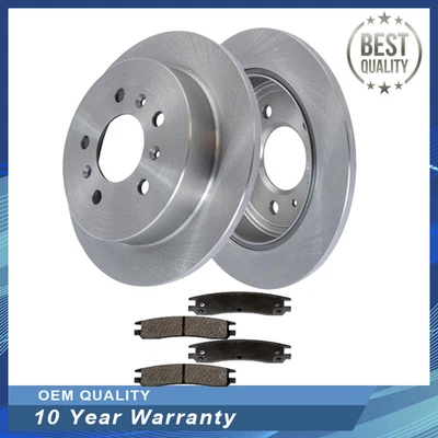 Rear Disc Brake Rotors and Brake Pads for Buick Allure Lacrosse 2008-2009 5 Lugs - Image 1 of 4