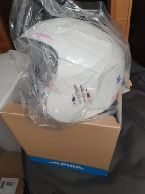 Alpina Ski Helm Carat white Decoder 51 - 55 cm 1 x getragen wie neu in OVP - Bild 1 von 4
