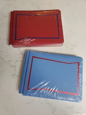 Lote de 2 álbumes de recortes Creative Memories 5x7 azul jazz y rojo jazz Foto 1 de 2