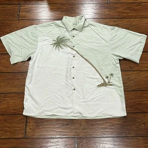 Bamboo Cay Men's 3XL Button Up Hawaiian Short Sleeve Vacation Party Embroidered - Picture 1 of 10