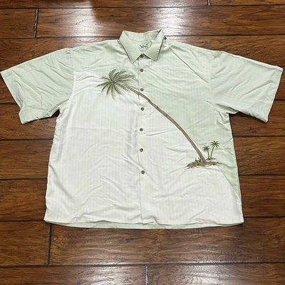 Bamboo Cay Men's 3XL Button Up Hawaiian Short Sleeve Vacation Party Embroidered - Image 1 of 4