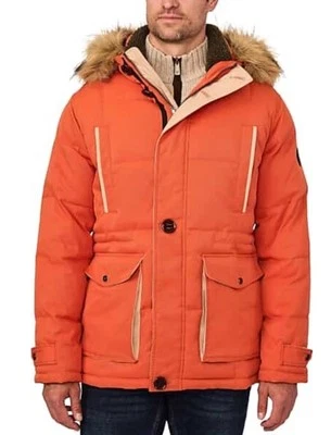 $395 Rainforest Men's Modern Fit Performance Tech Summit Parka Spicy Orange XXL - Image 1 of 4