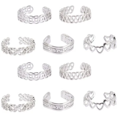 10 PCs einstellbare Zehenring sexy Fußring dekorative Frauenzehenzubehör - Bild 1 von 4